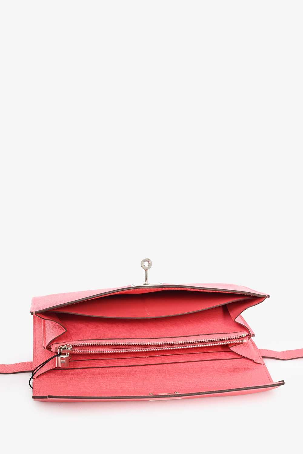 Hermès 2017 Pink Chevre Leather Kelly Classique W… - image 6