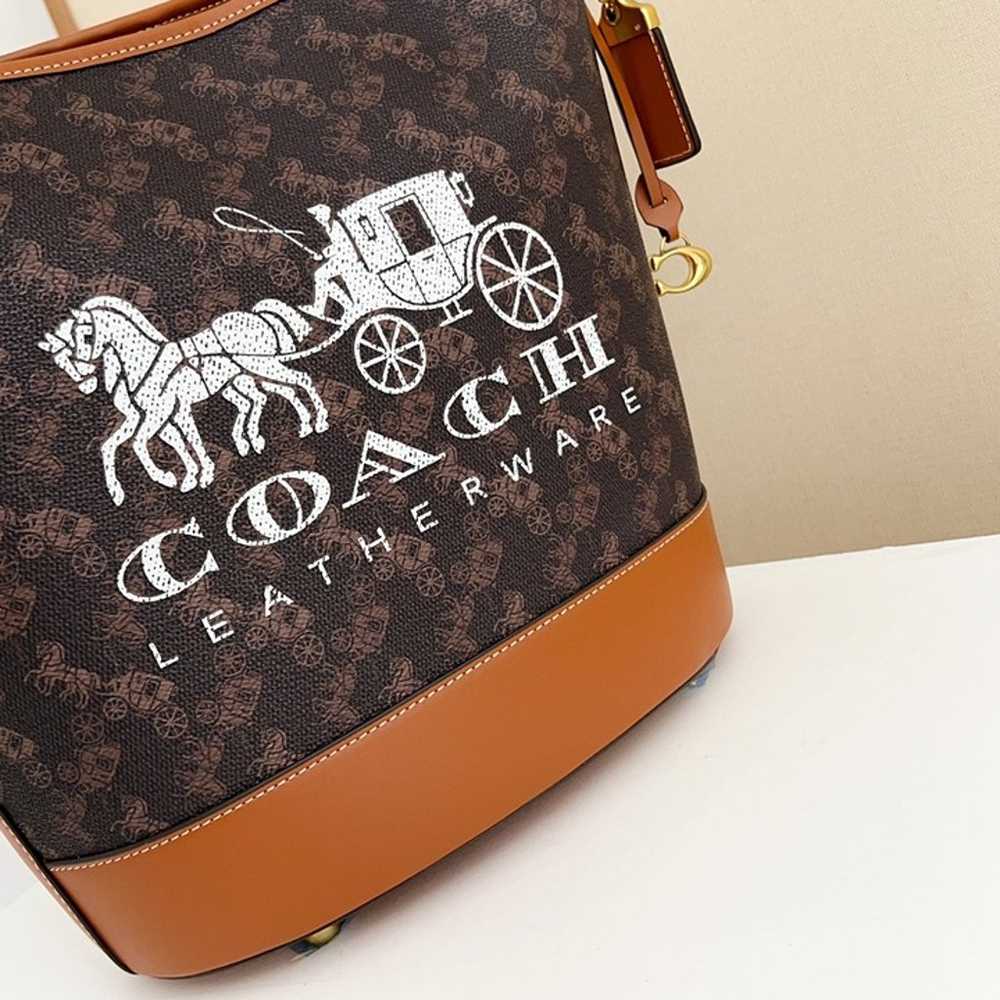 Coach Dakota Bucket Bag With Horse And Carriage P… - image 4