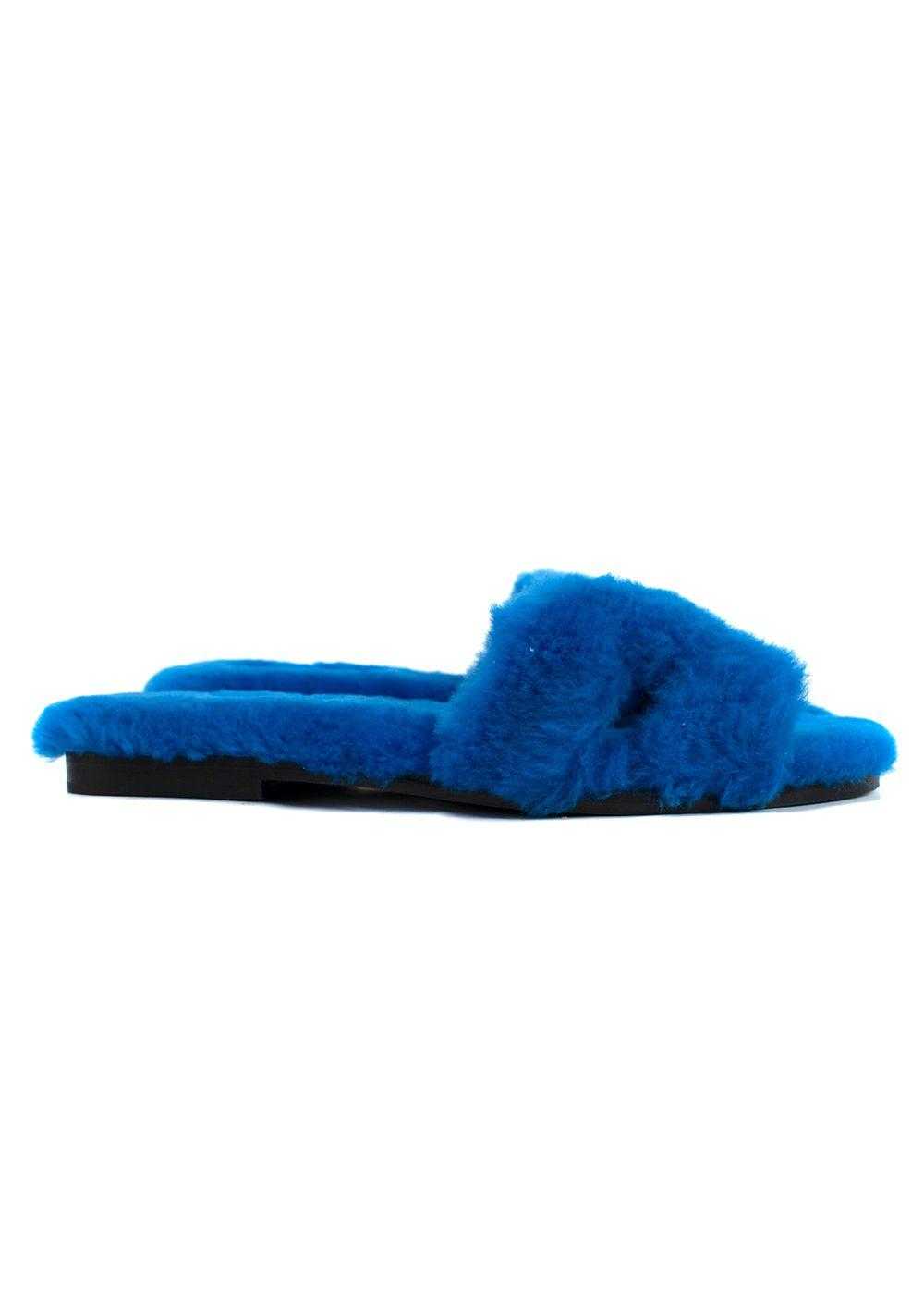 Managed by hewi Hermes Electric Blue Fluffy Shear… - image 3