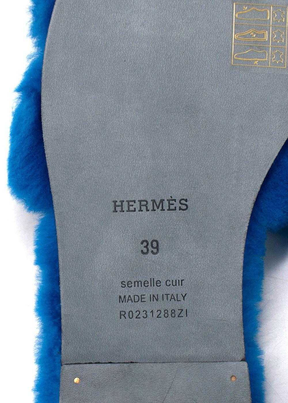 Managed by hewi Hermes Electric Blue Fluffy Shear… - image 9