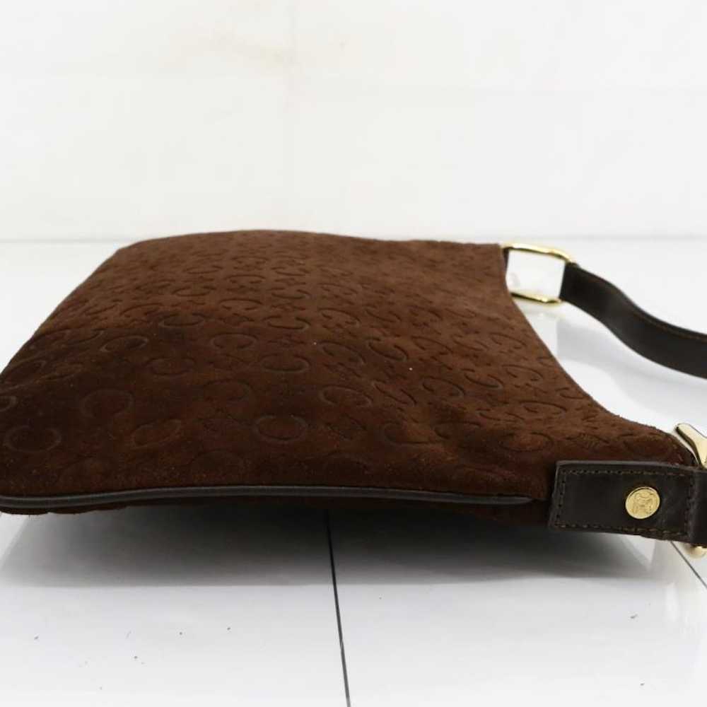 CELINE Macadam Suede Shoulder Bag Brown - image 3