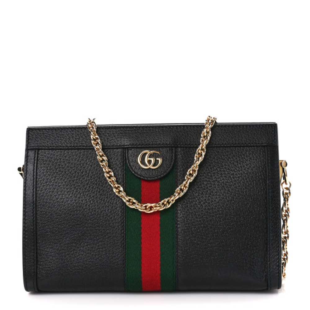 GUCCI Calfskin GG Web Small Ophidia Chain Shoulde… - image 1