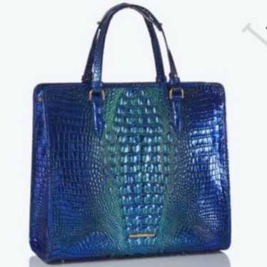 STUNNING BRAHMIN TIA ROYALTY OMBRE MELBOURNE TOTE