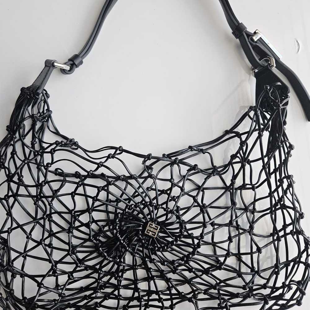 Authentic Moon Cut-Out Net Small Hobo Bag - image 1