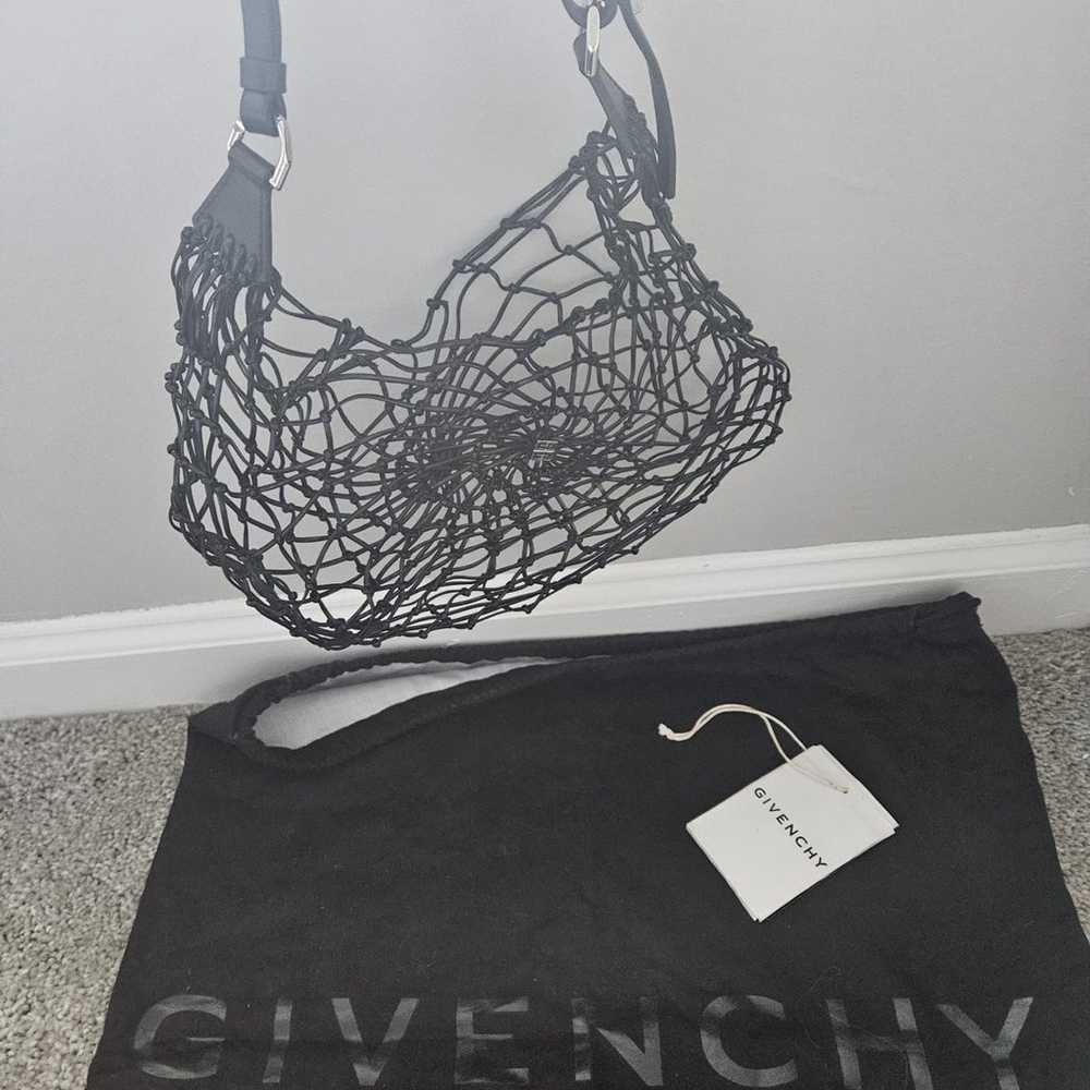 Authentic Moon Cut-Out Net Small Hobo Bag - image 3