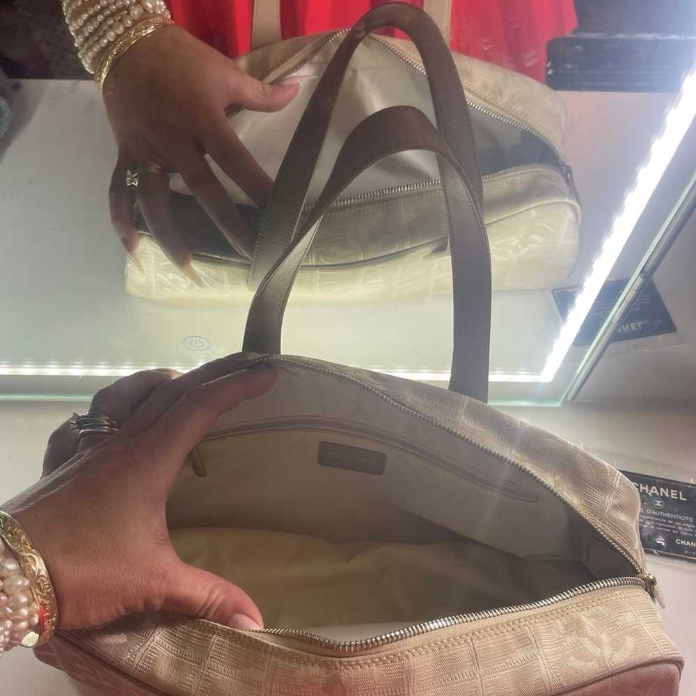 Chanel Purse Travel Ligne Satchel Bowler Bag Purs… - image 5