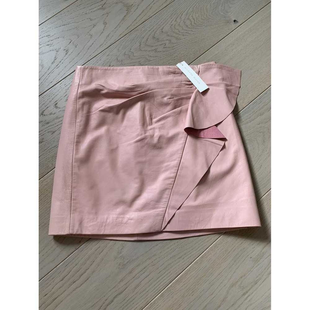 Michelle Mason Leather mini skirt - image 6