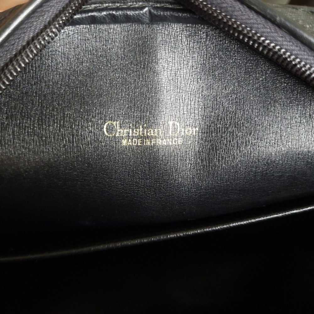 Christian Dior Vintage Black Canvas Doctor Bag - image 6