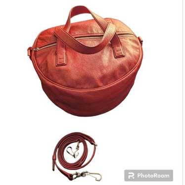 Red Balenciaga Air Hobo crossbody bag