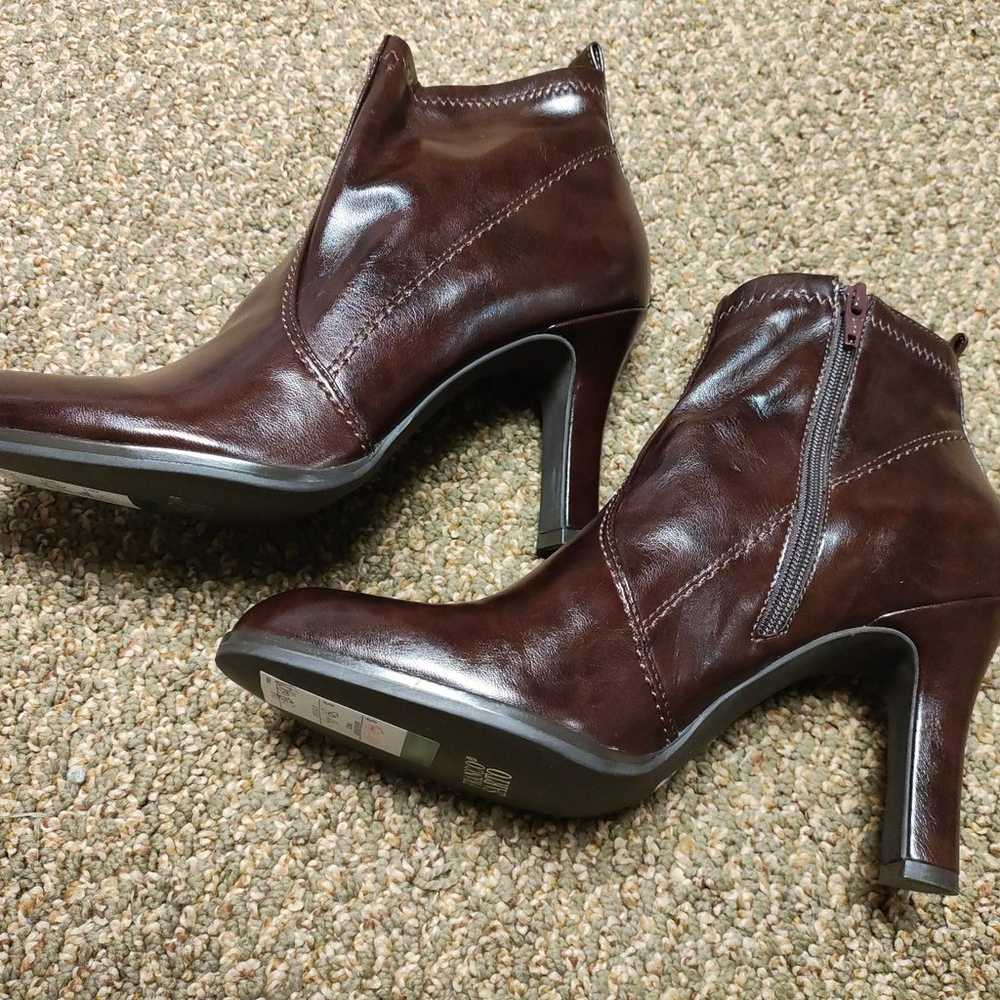 Franco Sarto Block Heel Ankle Booties Boots Size … - image 1