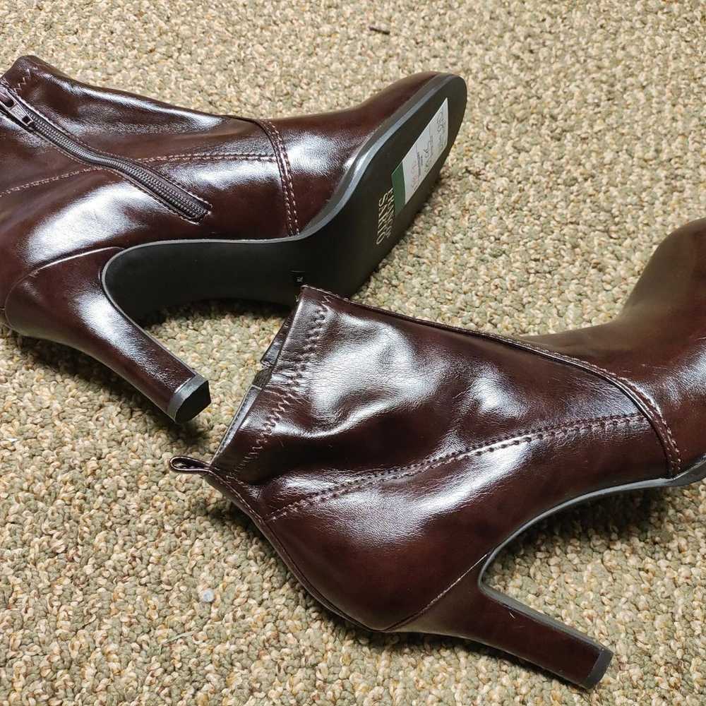 Franco Sarto Block Heel Ankle Booties Boots Size … - image 2