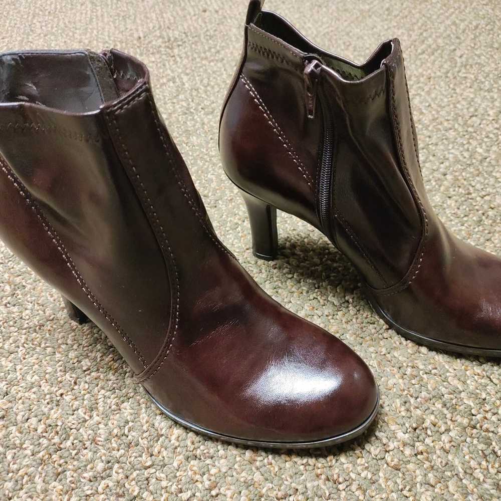 Franco Sarto Block Heel Ankle Booties Boots Size … - image 6