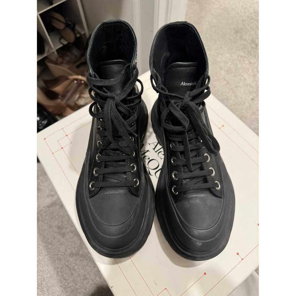 Alexander McQueen Leather biker boots - image 6