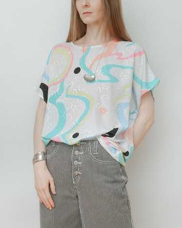 Multicolor Abstract Print Blouse