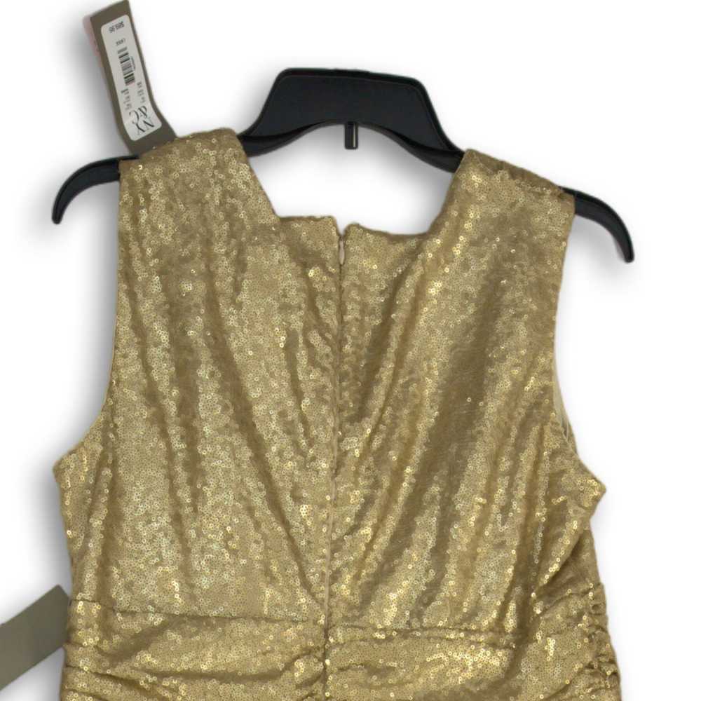 Eva Mendes NWT Womens Gold Sequins Sleeveless Fau… - image 4