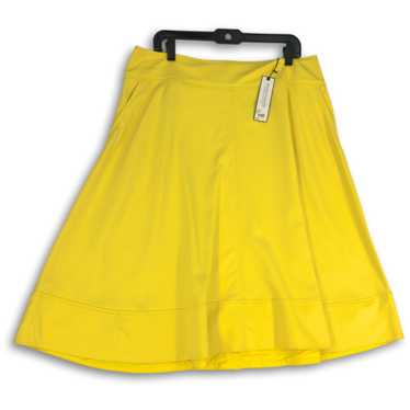 Lane Bryant NWT Womens Yellow Back-Zip Slash Pock… - image 1