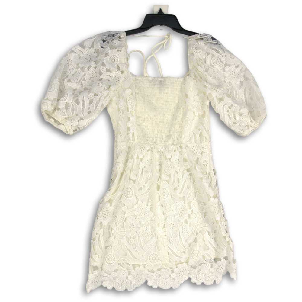 Lucy Paris NWT Womens White Lace Floral Sweethear… - image 2