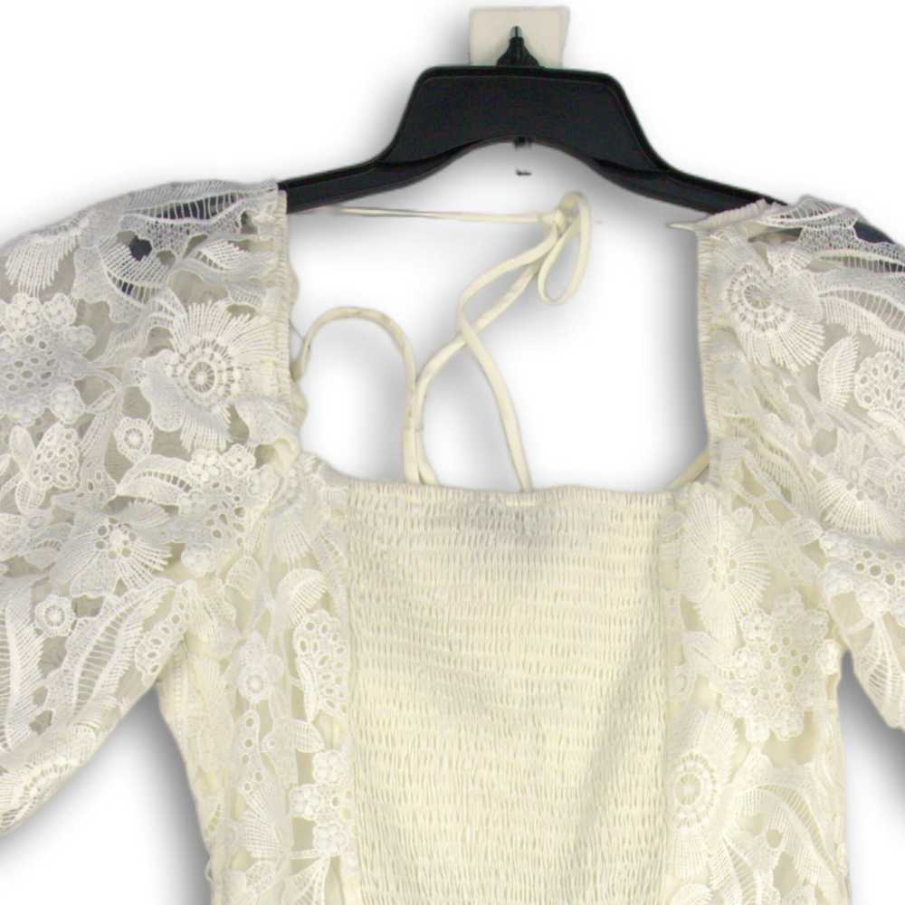 Lucy Paris NWT Womens White Lace Floral Sweethear… - image 4