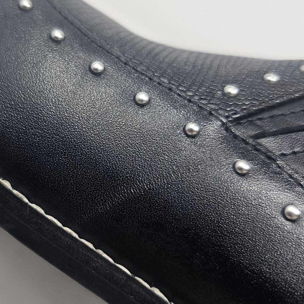 Crown Vintage Leather Studded Black Kavita Bootie… - image 12