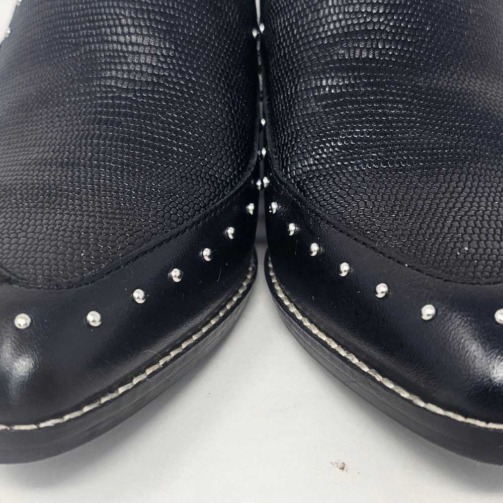 Crown Vintage Leather Studded Black Kavita Bootie… - image 2