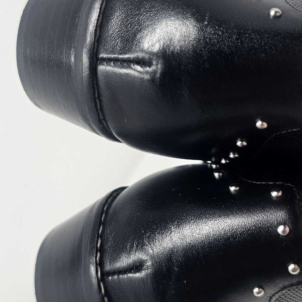 Crown Vintage Leather Studded Black Kavita Bootie… - image 9