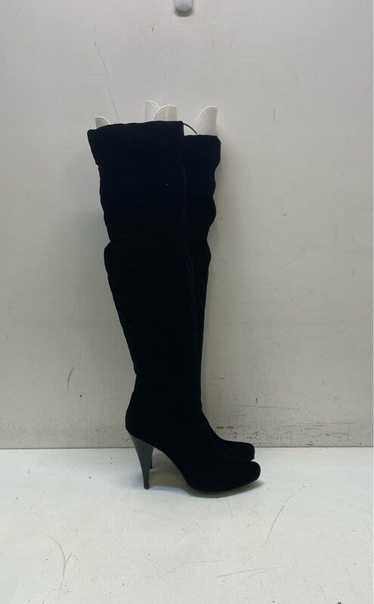 Mia Velvet Knee High Boots Midnight Black 7