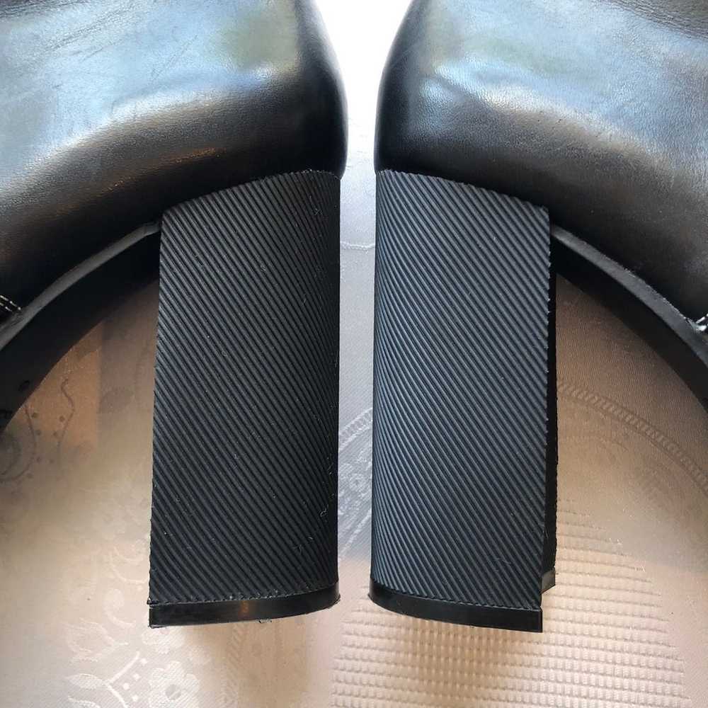 Zara Woman Black Platform Combat Leather Boots Wo… - image 7