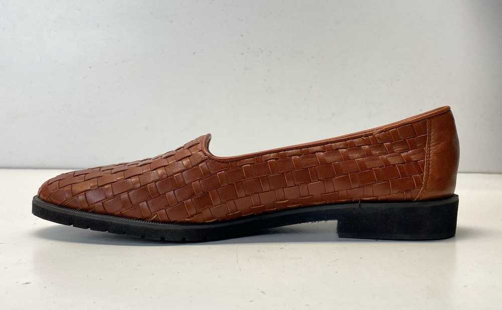 Cole Haan Women's Brown Leather Basket Weave Flat… - image 2
