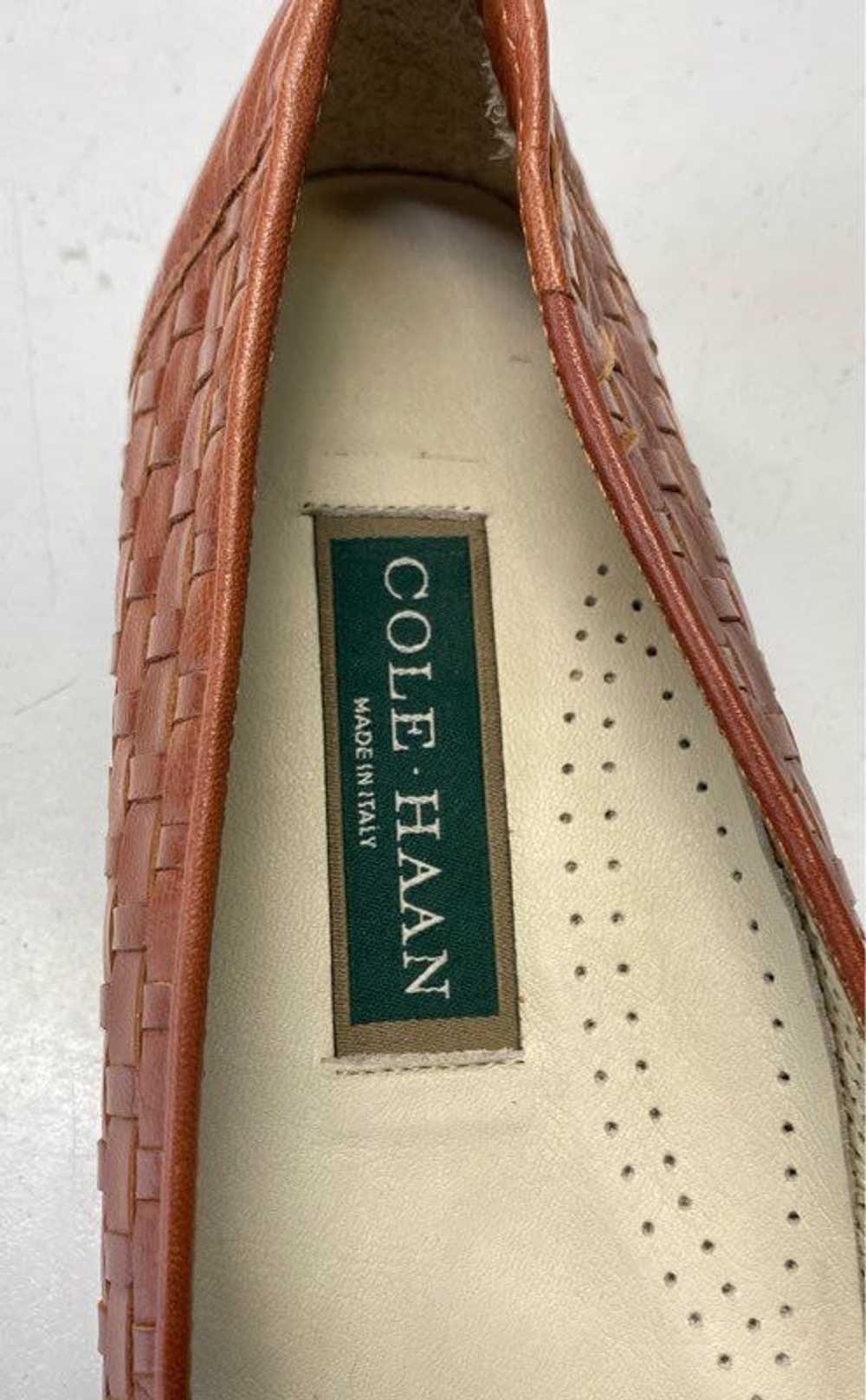 Cole Haan Women's Brown Leather Basket Weave Flat… - image 7