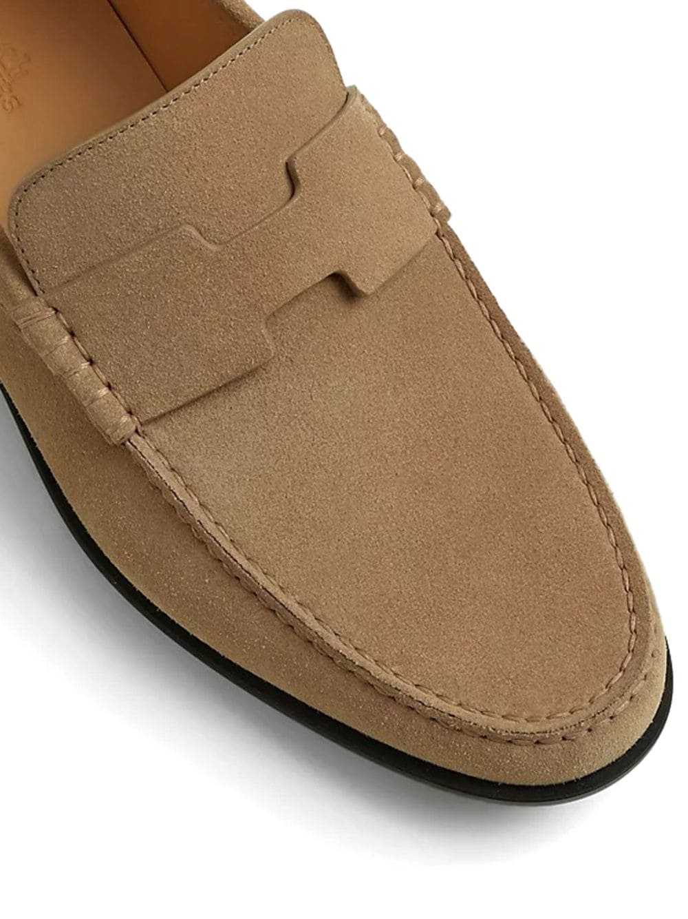 Hermès Pre-Owned Duke suede loafers - Neutrals - image 3