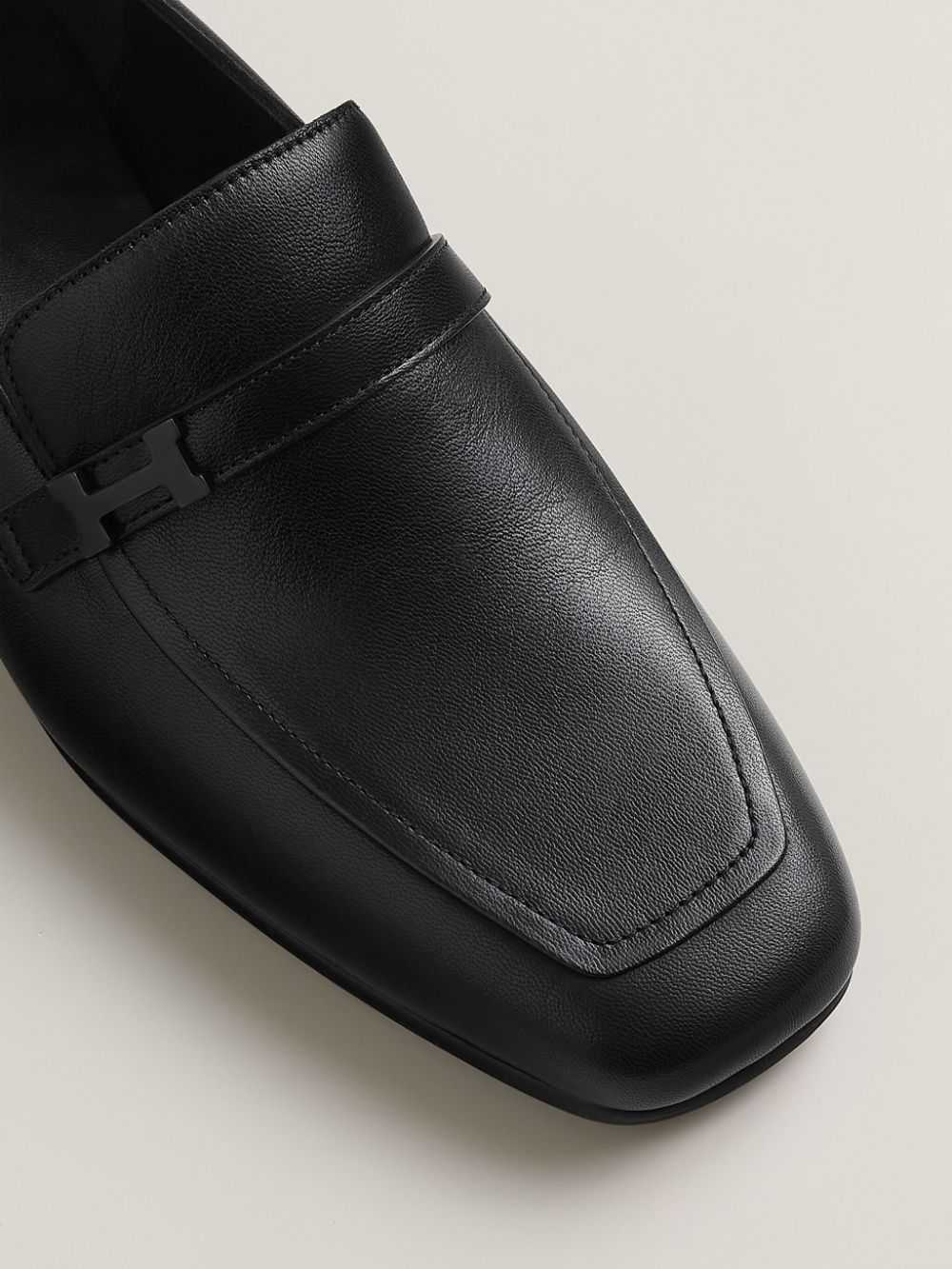Hermès Pre-Owned Giovanni leather loafers - Black - image 3