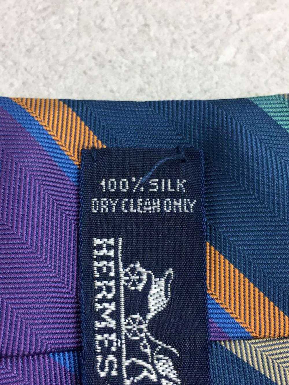 Hermes tie Silk Multicolor Stripe Men Formal - image 4