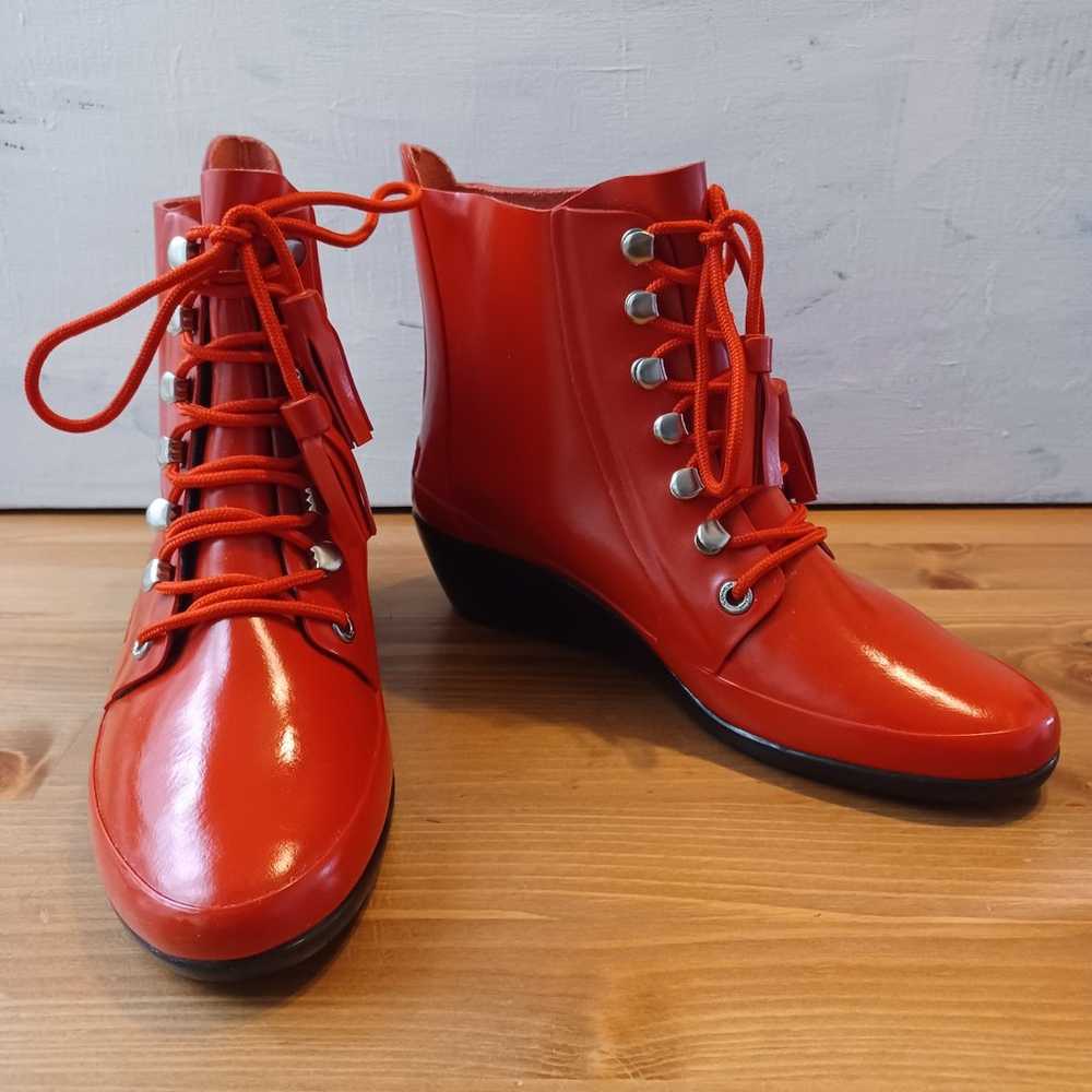 Coach Rain Boots Size US 5 Color Red Woman - image 1