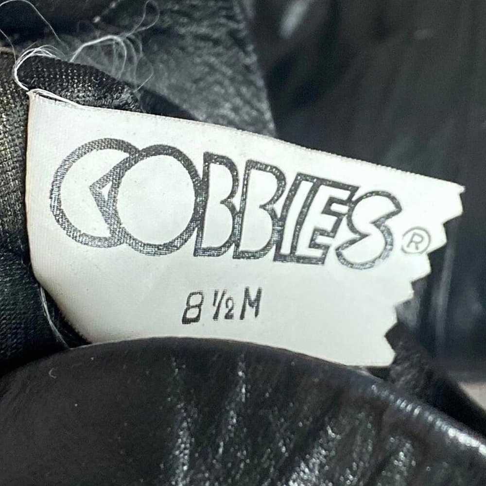 1970s Black Leather Boots by Cobbies size 8.5 wom… - image 9