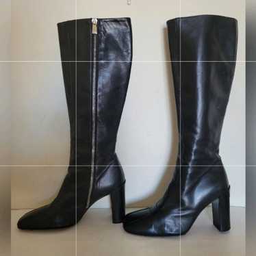 Bally leather knee-length boots