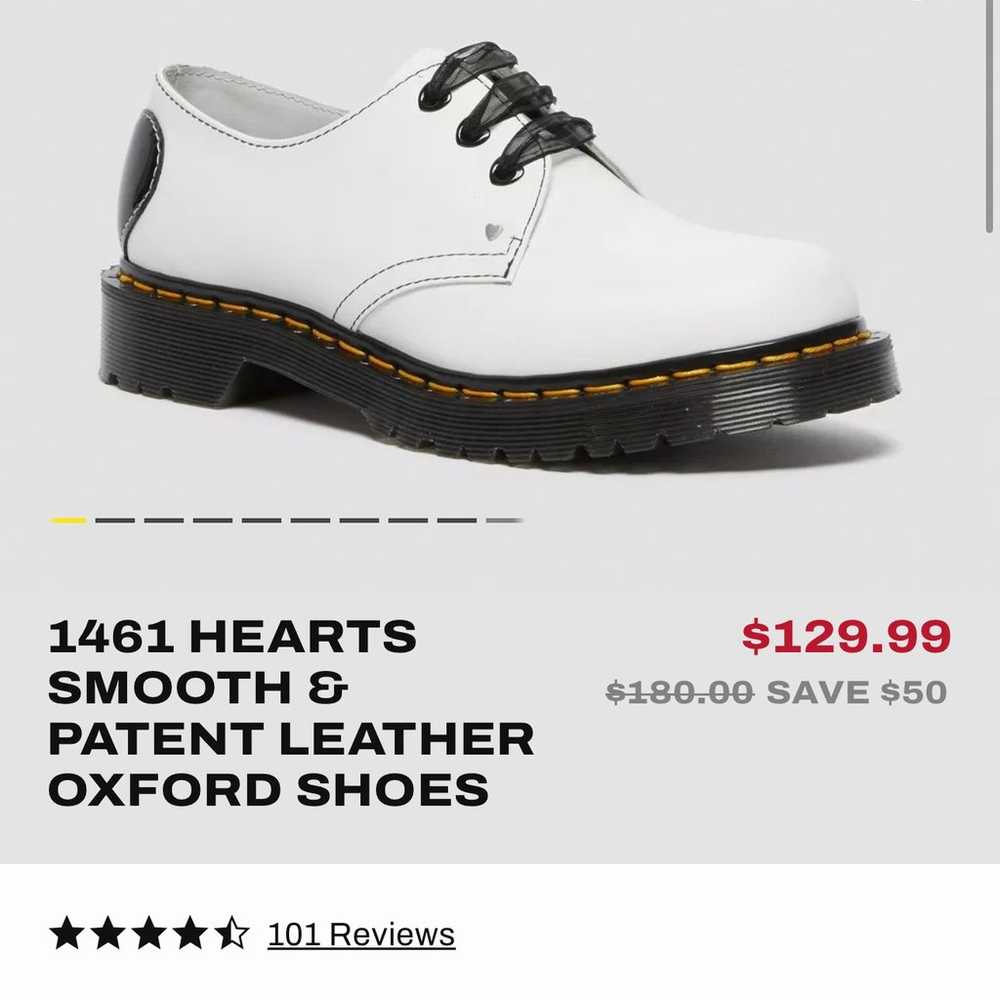 Dr. Martens 1461 HEARTS SMOOTH & PATENT LEATHER O… - image 2