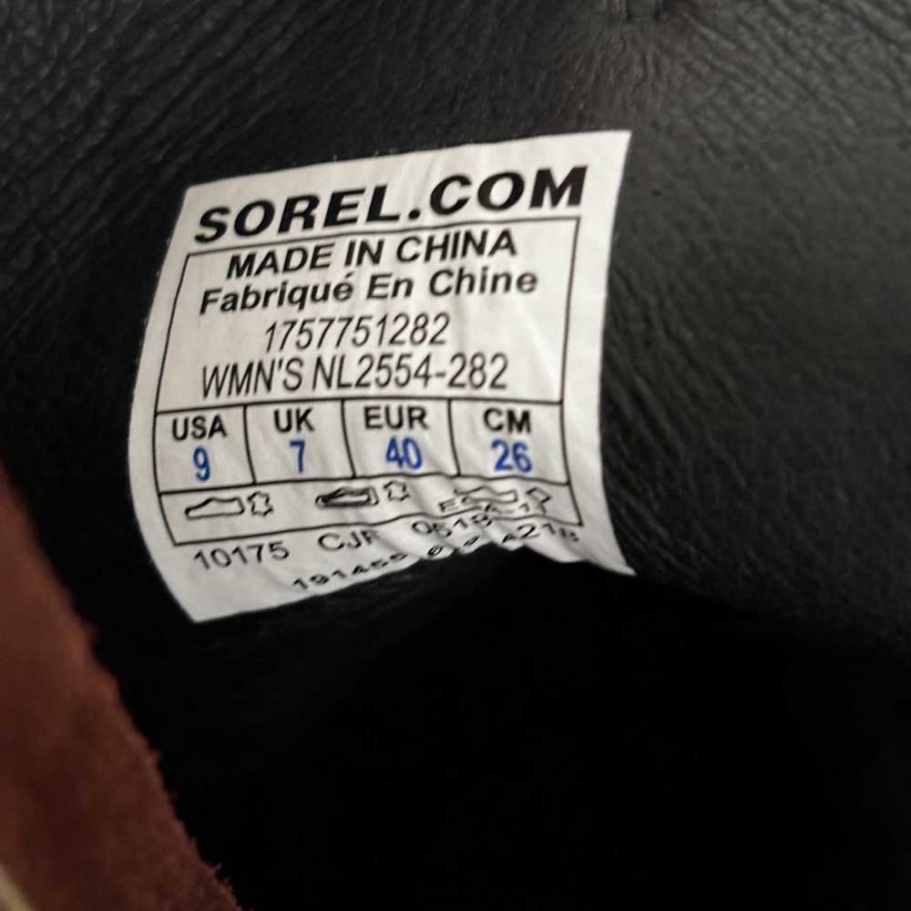 Sorel After Hours Wedge Ankle Bootie Brown Size 9 - image 10