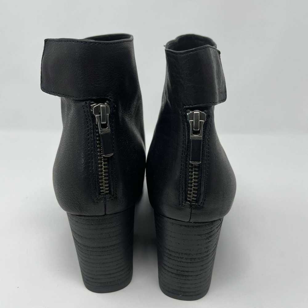 Eileen Fisher Harris Tumbled Leather Bootie Black… - image 10