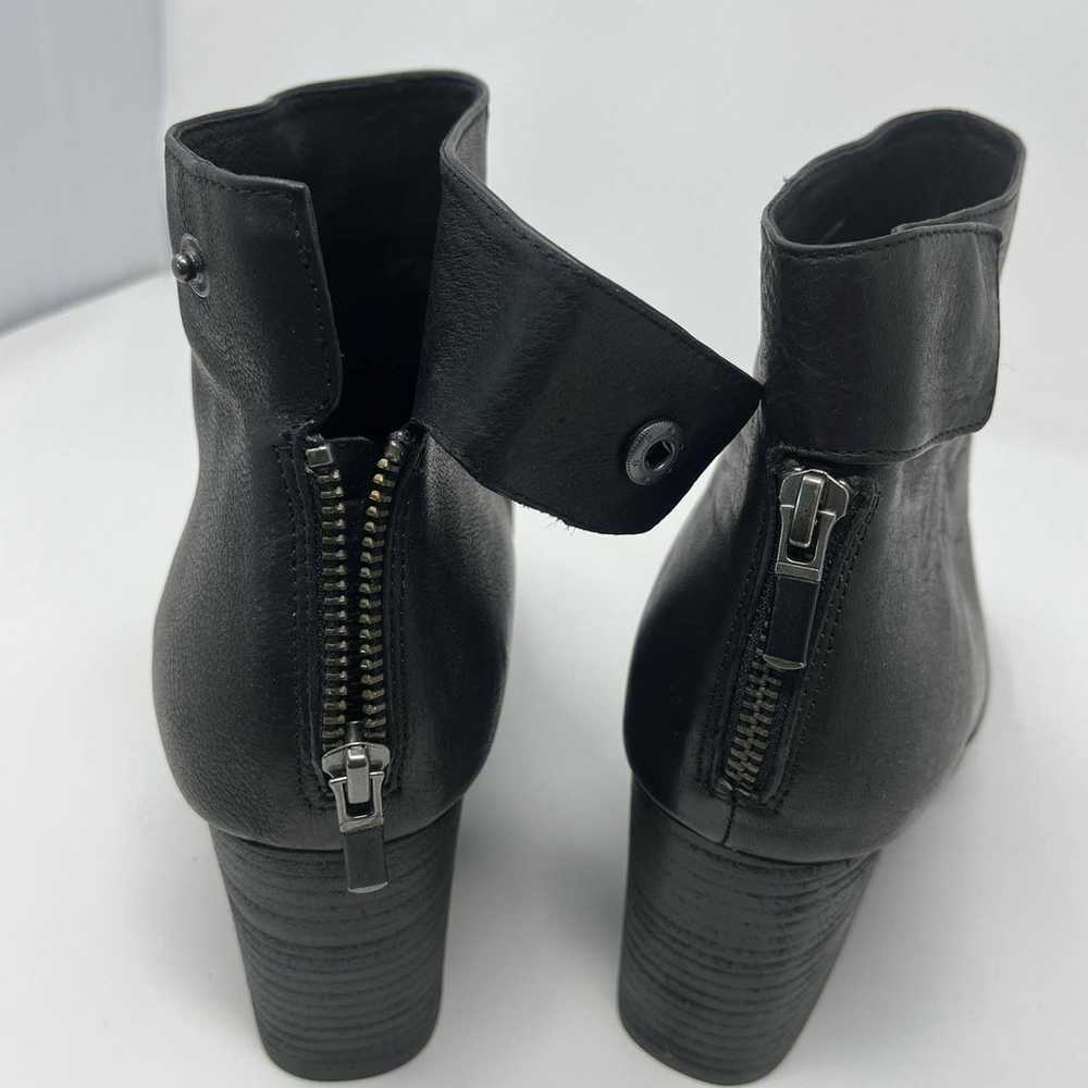 Eileen Fisher Harris Tumbled Leather Bootie Black… - image 11