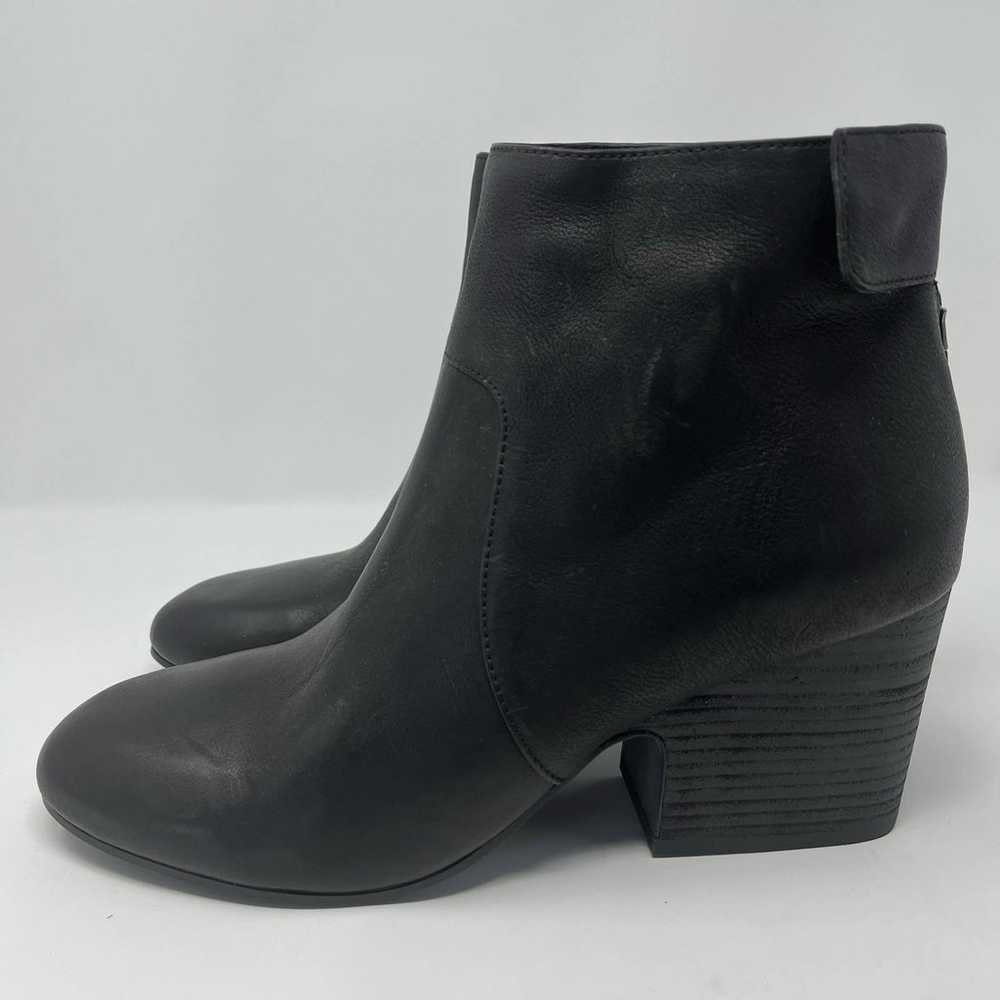 Eileen Fisher Harris Tumbled Leather Bootie Black… - image 3