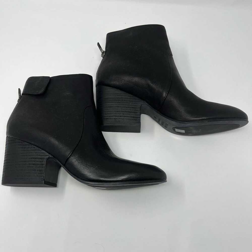 Eileen Fisher Harris Tumbled Leather Bootie Black… - image 5