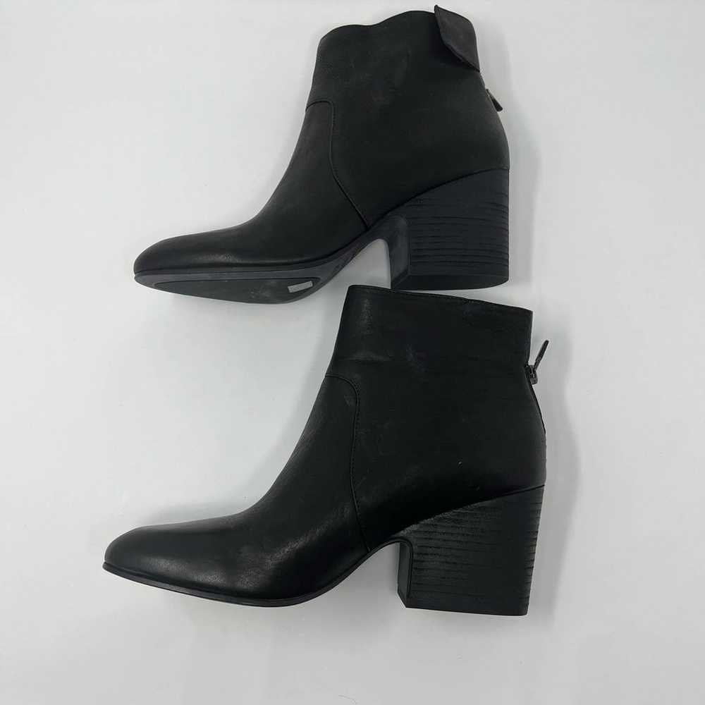 Eileen Fisher Harris Tumbled Leather Bootie Black… - image 7