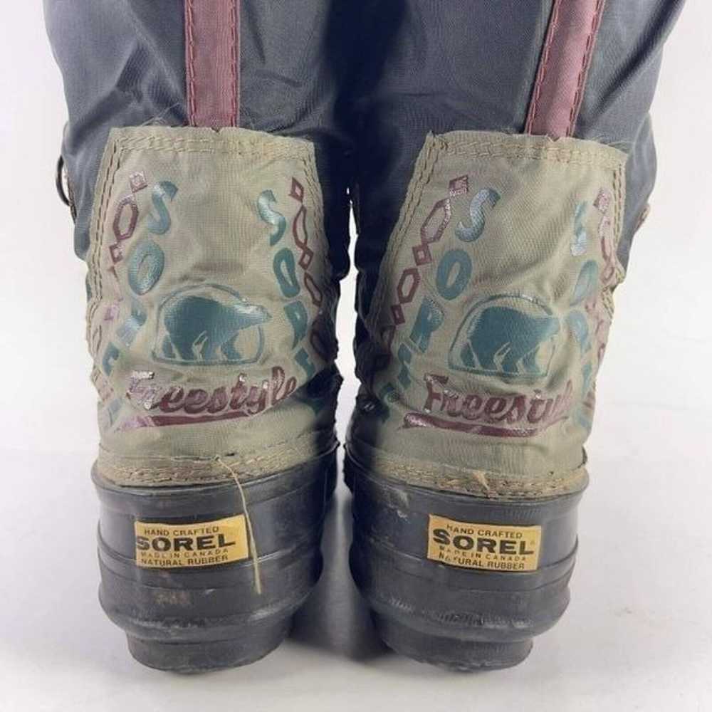 Sorel women Freestyle VTG 90s Felt lined Boots US… - image 6