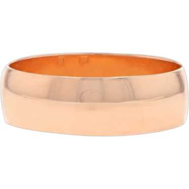 Rose Gold Vintage USSR Soviet Era Wedding Band - 1