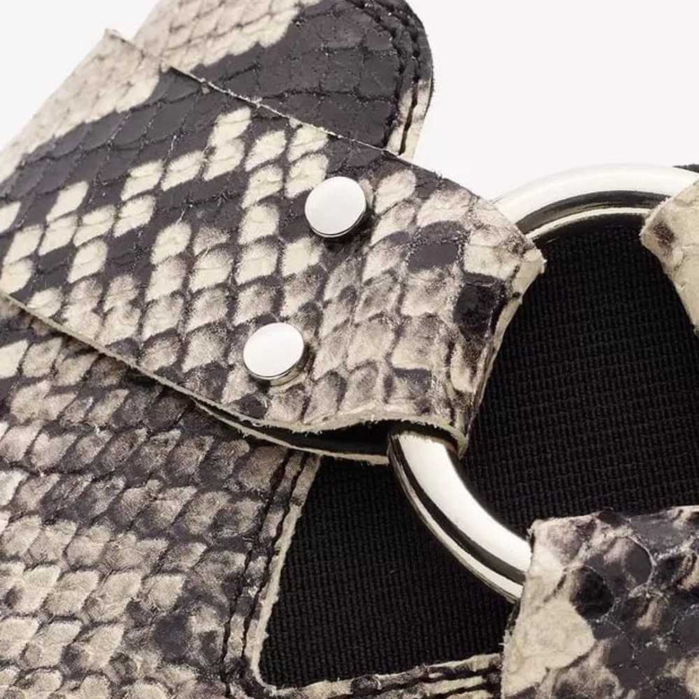 Rag & Bone Westin Harness python snakeskin leathe… - image 5