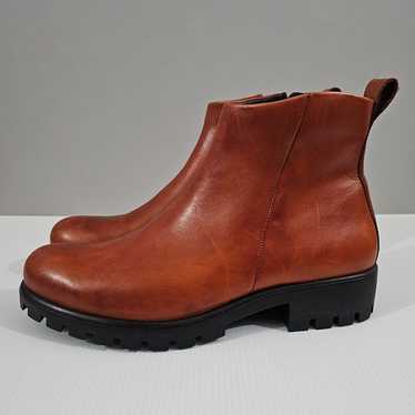 Ecco Modtray Ankle Chelsea Bootie Shoe Cognac Bro… - image 1