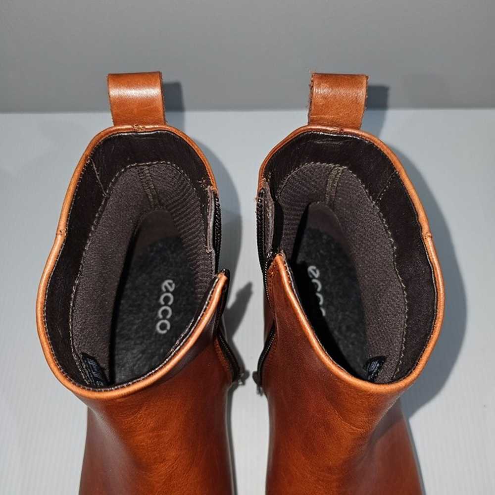 Ecco Modtray Ankle Chelsea Bootie Shoe Cognac Bro… - image 8