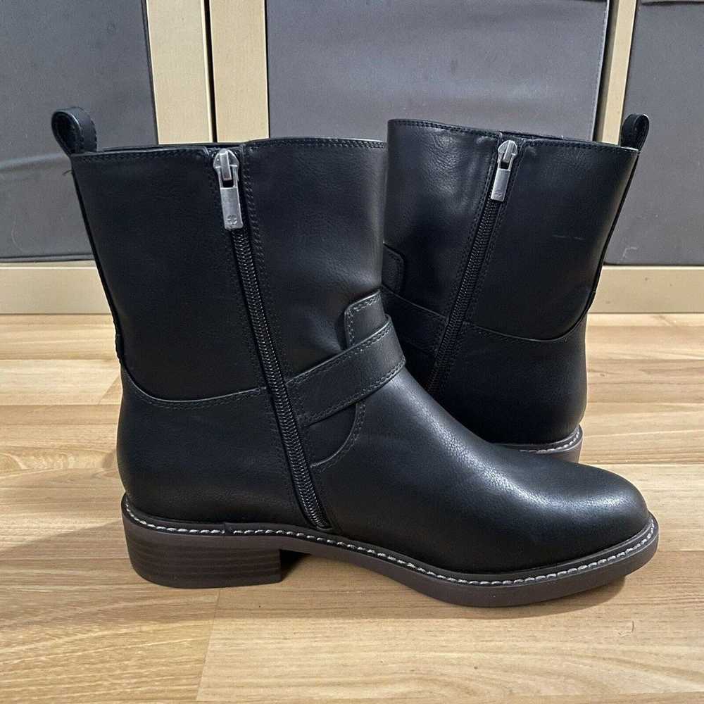 Lucky Brand Women’s Biker Boots Size 8.5 Black Le… - image 2