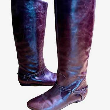 Frye Bonnie Harness Pull-on Riding Boots Sz 8.5 B