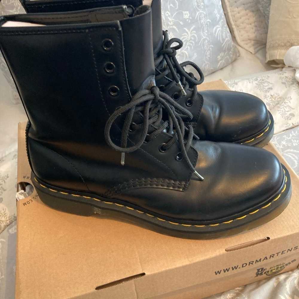 Dr. Martens 1460 W Boots 11821006 smooth black no… - image 3
